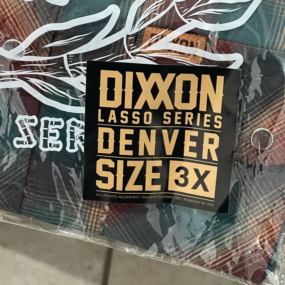 Dixxon Lasso Series Denver Men’s Flannel Shirt SHORT SLEEVE bamboo 3X